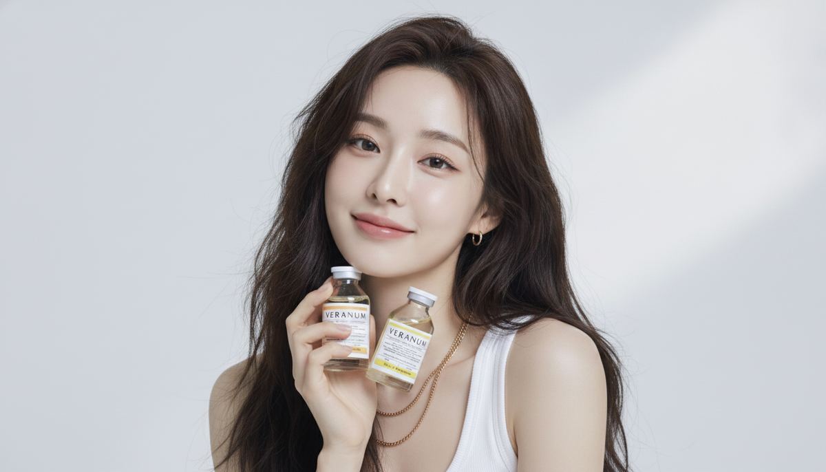 Veranum 7-Day Glow Trial Kit with travel-size K-beauty ampoules