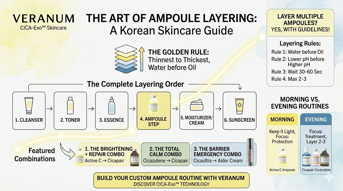 How to Layer Korean Ampoules in Your Skincare Routine (The Right Order)