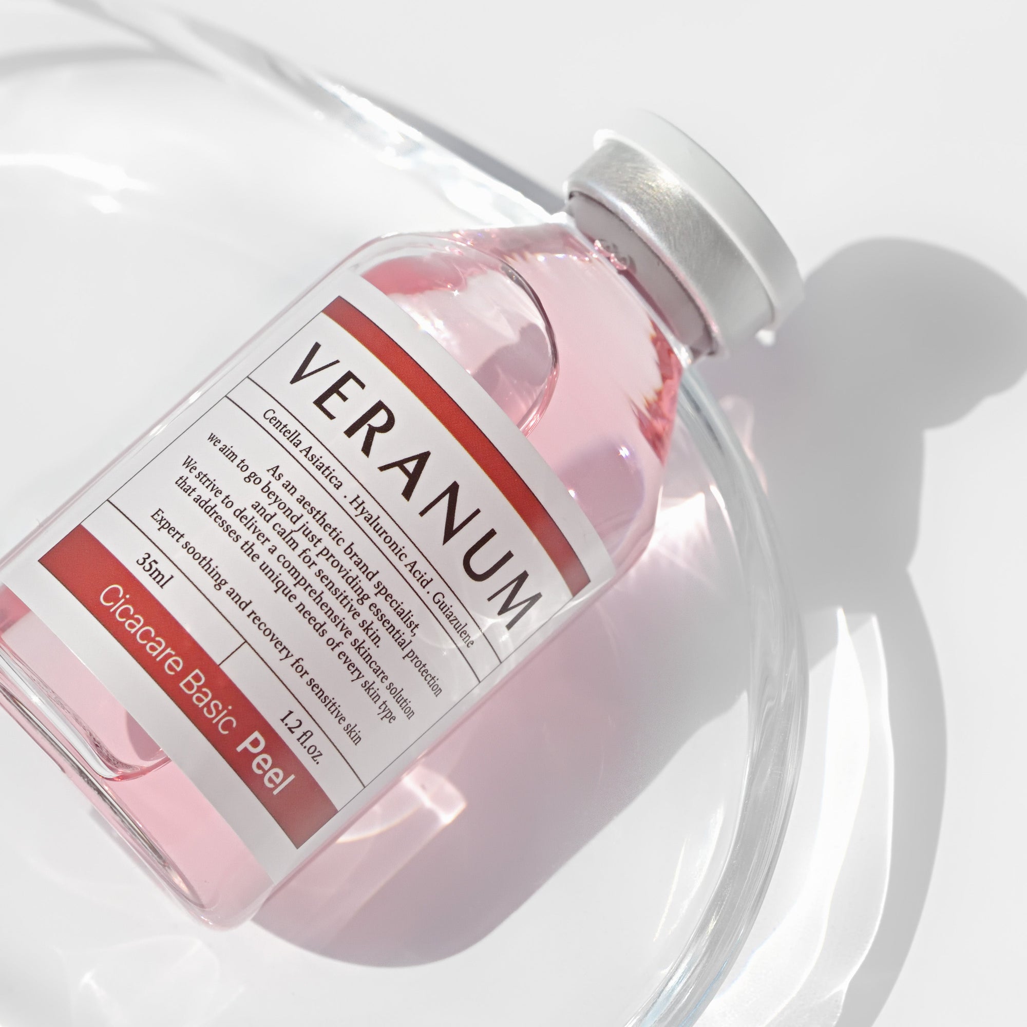 Close-up_product_bottle_of_Veranum_Cicacare_Basic_Peeling_Ampoule_Korean_skincare_serum