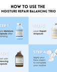Veranum deep hydration trio with 9-Form Hyaluronic Acid and guaiazulene calming ingredients